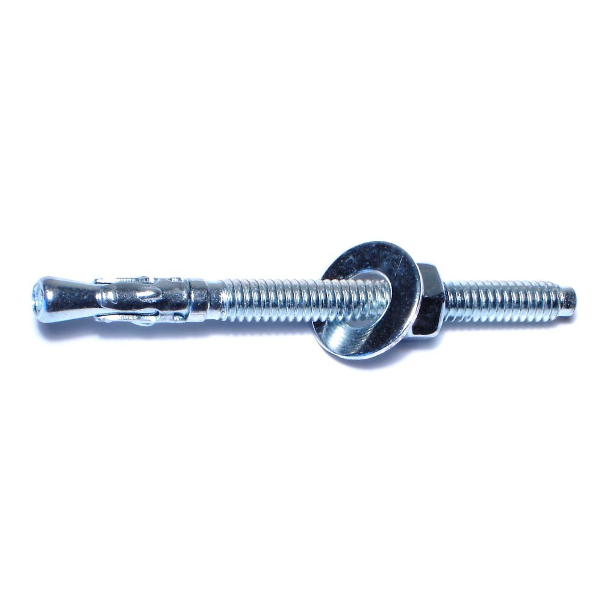 Midwest Fastener Concrete Wedge Anchors - 1/4in. x 3 1/4in., Zinc Plated, Grade 2 Steel, 100 Pcs, Model# 04122